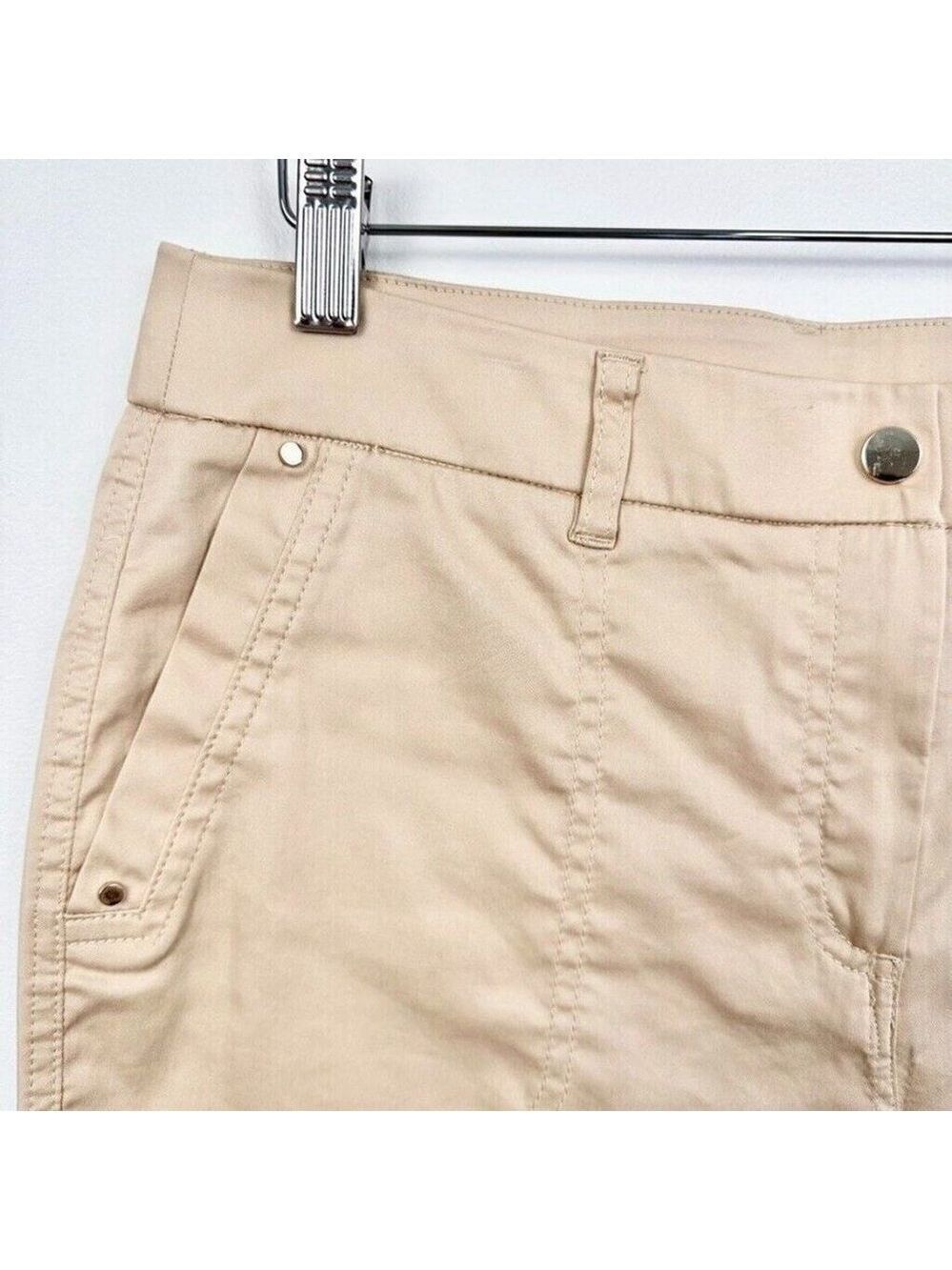 Chicos Slim Ankle Utility Pants Womens Size Small (0) Comfort Waist Luxe Beige - Picture 3 of 10